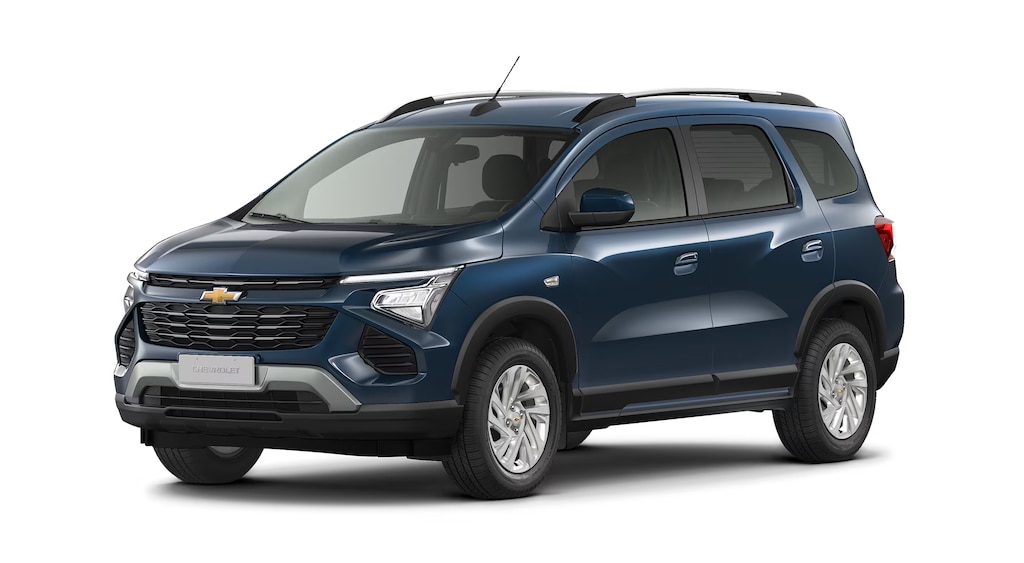 Chevrolet Spin LTZ na cor Azul Boreal